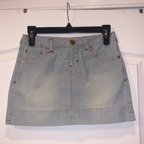 Striped Jean Skirt Size 1 - Picture 1 of 9